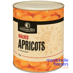 Apricot Halves in Light Syrup 3kg Sandhurst