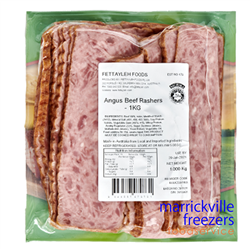 Beef Rashers Angus 1kg Fettayleh