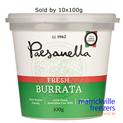 Burrata Cheese 10x100g Paesanella