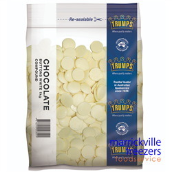 Chocolate Buttons WHITE 1kg Trumps