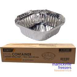 Container Foil Square Sweet Deep Dish 500x310ml CAPRI