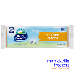 Cheese Burger Slice Dairy Farmers 108slices 1.35kg