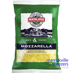 Cheese Mozzarella Shredded Mainland 2kg