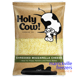Cheese Mozzarella Shredded 2kg HOLY COW