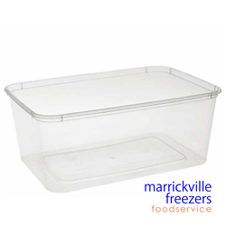 Container Plastic Rectangular 1000ml 50pc