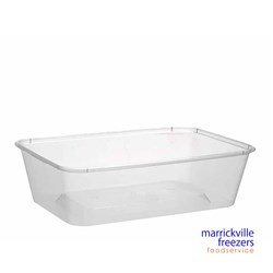 CONTAINER PLASTIC RECT 650ML  50