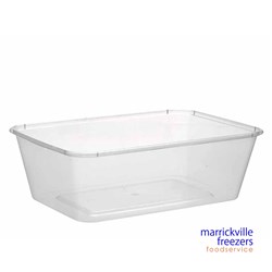 CONTAINER PLASTIC RECT 750ML  50