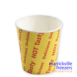 Cup Paper Chip Large 1000 PE Lined 12oz CAPRI (Tasty Hot Delicious print)