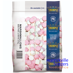 Marshmallows MINI Mixed Pink & White 375gr Trumps