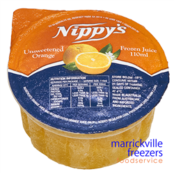 Orange Juice CUPS Unsweetened 96x110ml NIPPYS