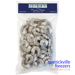 Prawn Meat Raw 31/40 Vannamei 1kg Naked Beach