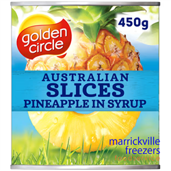 Pineapple Sliced in Syrup 12x450 Golden Circle