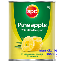 Pineapple Thinly Cut in Syrup 3kg SPC