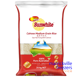 RICE SUNRICE WHITE MEDIUM 25KG