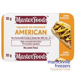 Mustard American Portion Control Squeeze 100x10gr Masterfoods