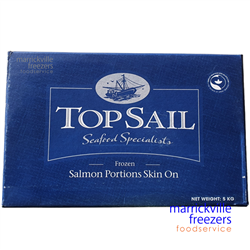 Salmon Portions Skin On 180/225gr 5kg Top Sail