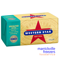 Butter Unsalted 32x250gr Western Star