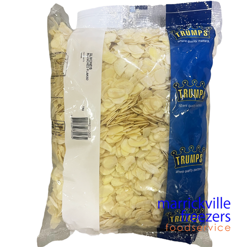 Almond Slice Flaked Blanched Trumps 1kg