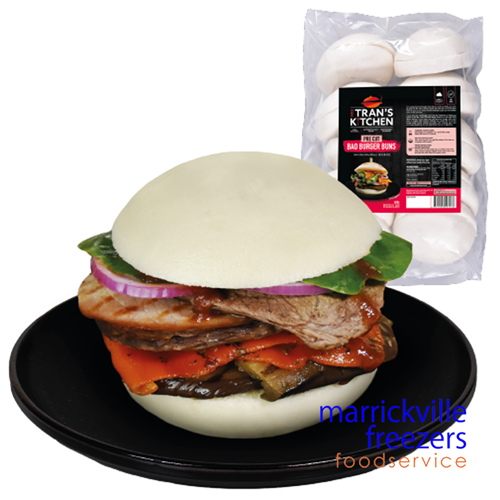 Bao Bun BURGER Large 10x(10x85gr) Mrs Trans Kitchen