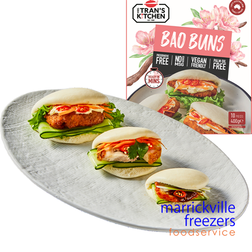 Bao Bun Regular 12x(10x40gr) Mrs Trans Kitchen