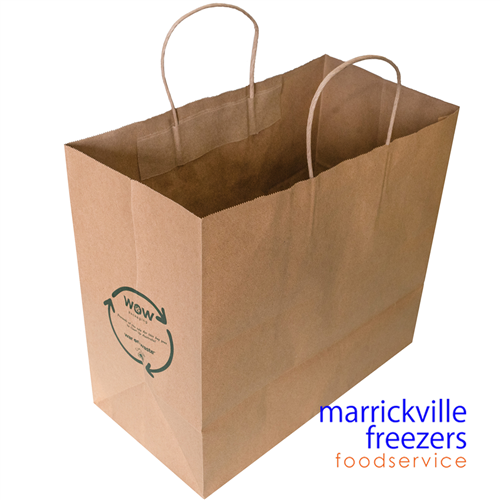 Bag Paper Jumbo Brown Twist Handle 150 War on Waste