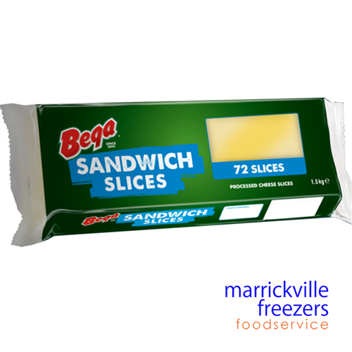 Cheese Bega Sandwich Slices (72) 1.5kg