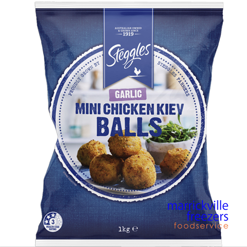 Chicken Kiev Garlic Balls Steggles 1kg