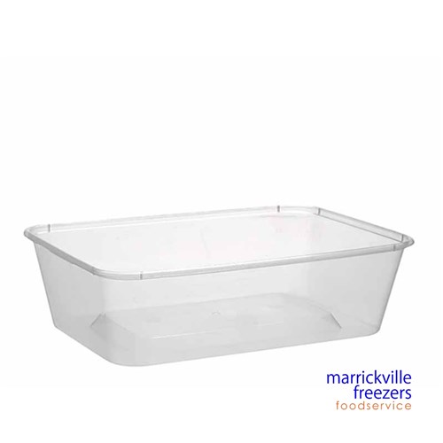 CONTAINER PLASTIC RECT 650ML  50