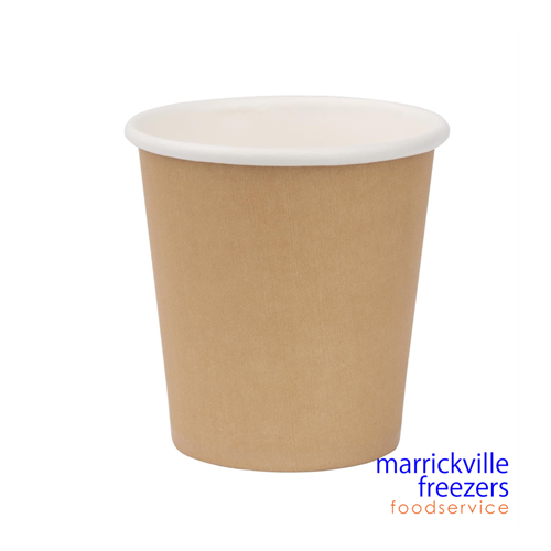 Cups Paper Coffee Brown Single Wall 8oz 1000