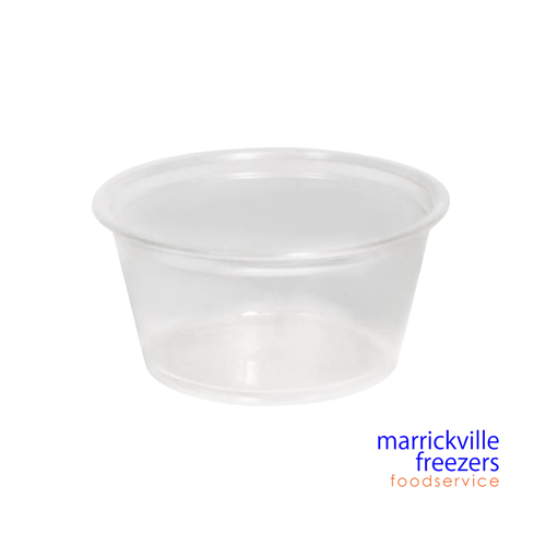 PLASTIC ROUND CLEAR CUP 2oz 100