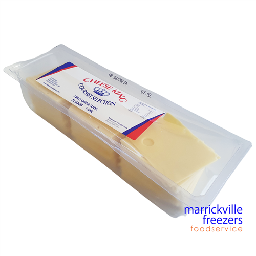 Cheese Swiss Slices 1.5kg CHEESE KING