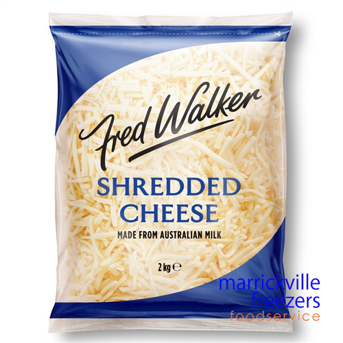 Cheese Shredded Tasty 2kg FRED WALKER