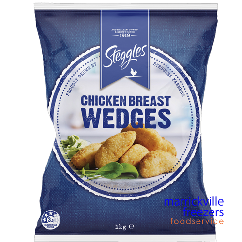 Chicken Wedges Breast Steggles 6kg