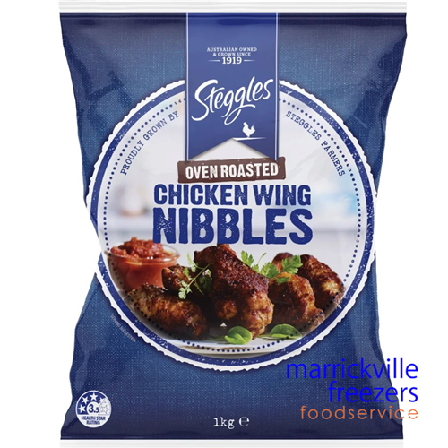 Chicken Wings Roasted 6x1kg 100pcs STEGGLES