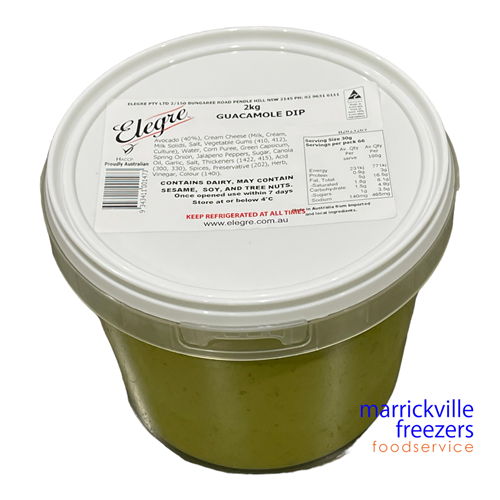 Guacamole Dip 2kg Elegre
