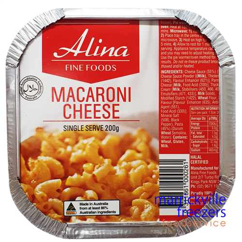 Macaroni Cheese PC 24X200gr Alina