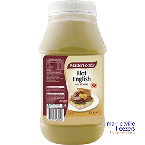 Mustard Hot English 2.5kg Masterfoods Marrickville Marrickville