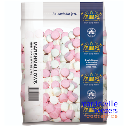 Marshmallows MINI Mixed Pink & White 375gr Trumps