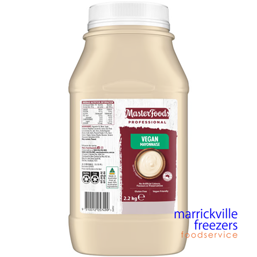 Mayonnaise Vegan Gluten Free 2.2kg MASTERFOODS