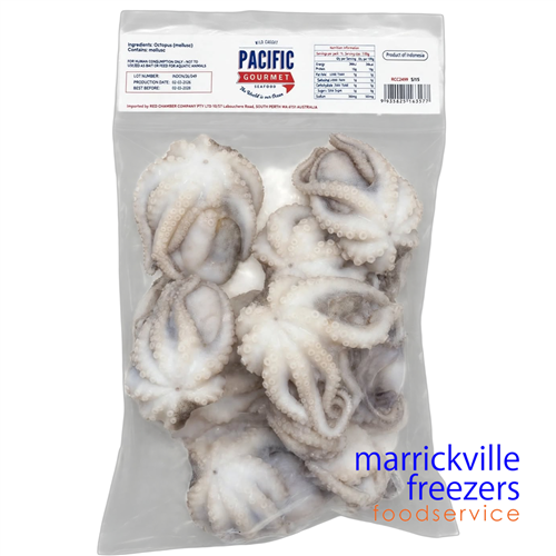 Octopus Baby 5/15 Whole Cleaned Flowered INDO 10x1kg Pacific Gourmet
