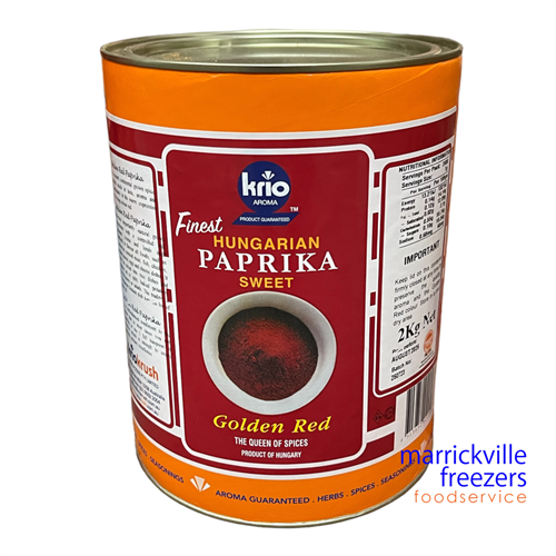 Paprika Golden Red Hungarian 2kg Krio Krush