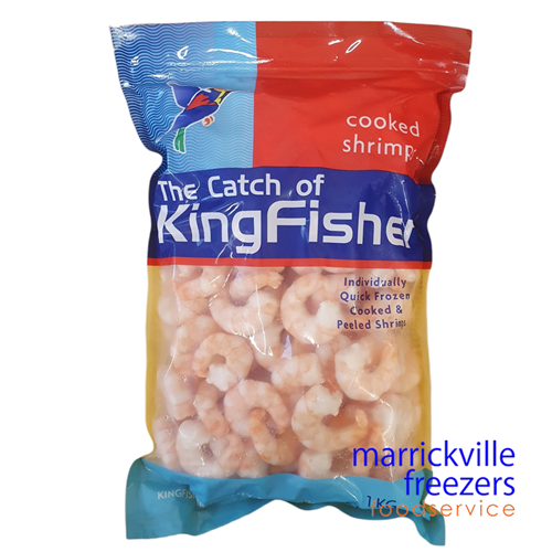 Prawns Peeled & Cooked 30/40 Black Tiger 1kg KF