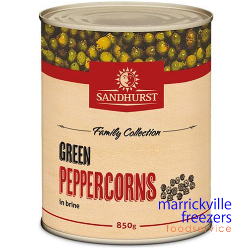 Peppercorns GREEN in Brine 800gr Sandhurst