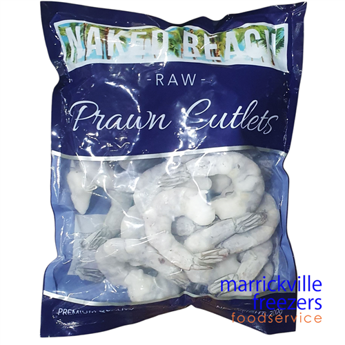 Prawn Cutlet Raw 16/20 Naked Beach 700g