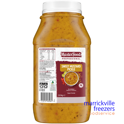 Pickle Mustard Sweet 2.6kg Masterfoods