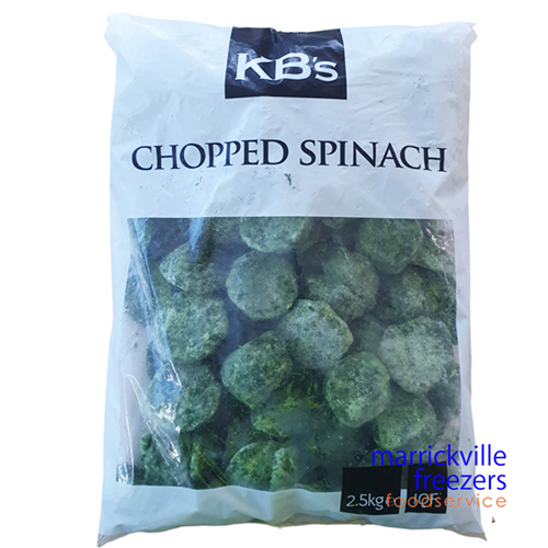Spinach Chopped IQF 4x2.5kg KB 