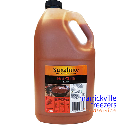 Sauce Hot Chilli 3lt Sunshine