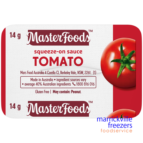 Sauce Tomato Portion Control Squeeze On 300 MasterFoods