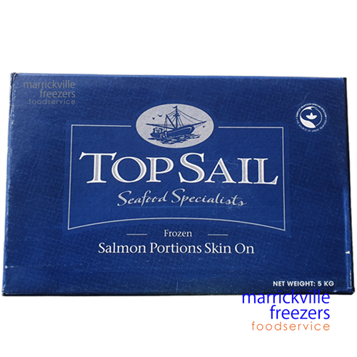 Salmon Portions Skin On 180/225gr 5kg Top Sail