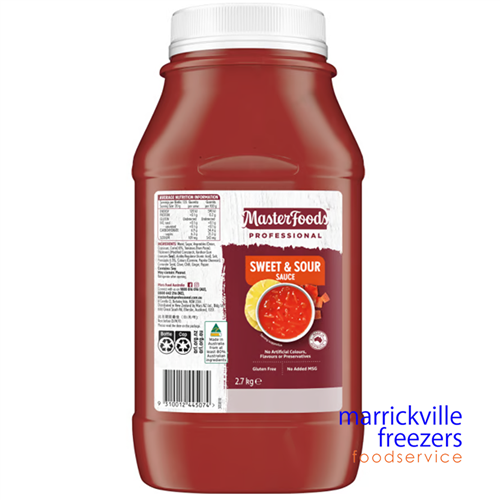 Sauce Sweet Sour 2.7kg Masterfoods